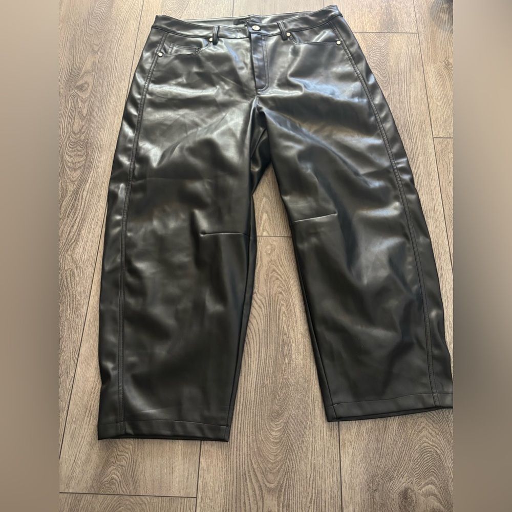 Marc New York faux leather woman’s  Black  Pants
